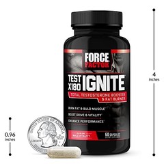 Force Factor Test X180 Ignite Total Testosterone Booster for Men with Fenugre…