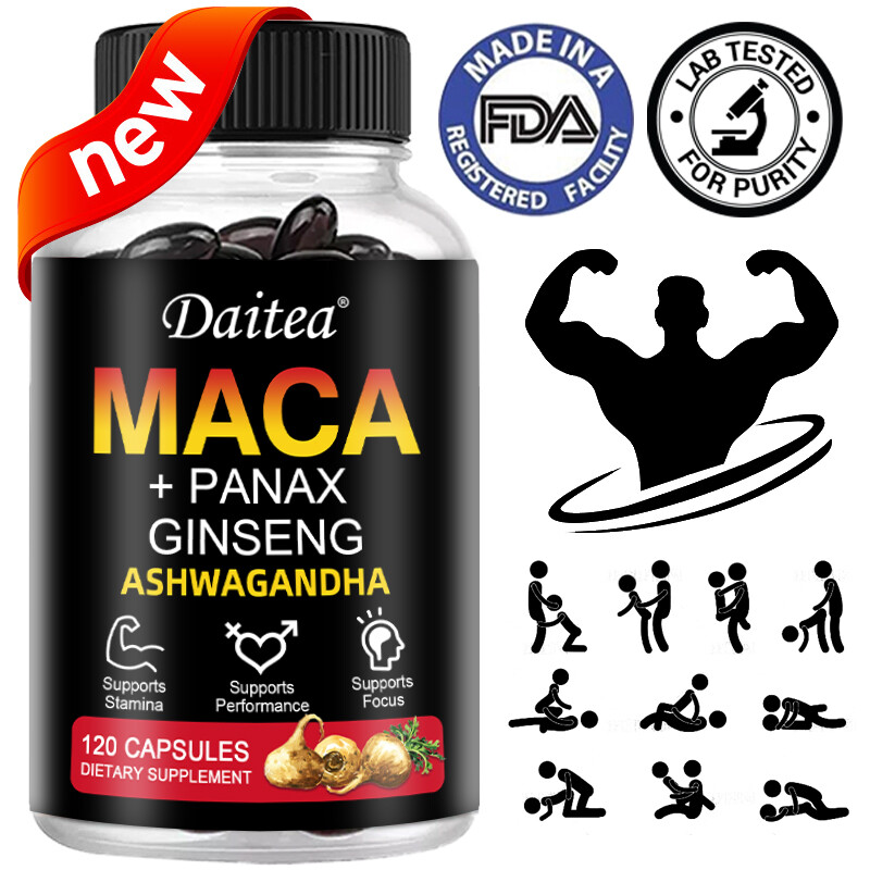 Maca Capsules – Containing Ginseng and Ashwagandha -Sexual Health support