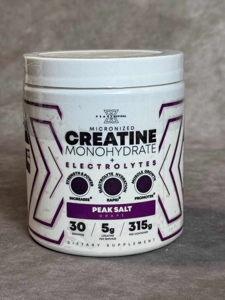 Peak Revival-X Creatine Monohydrate Electrolytes Powder Grape Flavor 315g