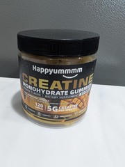 Happyummmm Creatine Monohydrate Gummies Mango 120 Count, 5G Per Serving