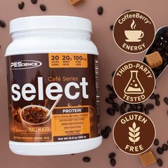PEScience Select Cafe Protein Coffee Flavored Powder, 1.24 Pound (Pack of 1)