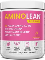 Pre Workout Amino Energy Powder Pink Lemonade Vegan BCAA Drink Mix 30 Servings
