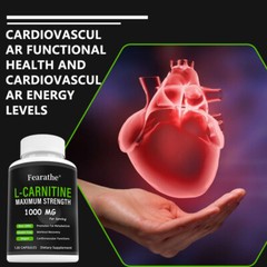 L-Carnitine – 1000mg Maximum Strength – Boost Metabolism and Heart Health