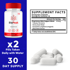 (3 Pack) Biopeak for Men, Bio Peak Advanced Male Support Pills (180 Capsules)