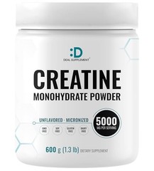 Creatine Monohydrate Powder 5g 120 Servings Micronized Unflavored