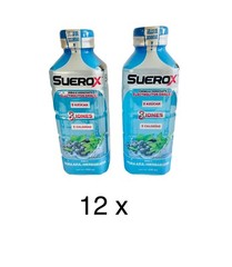 SueroX Zero Sugar Electrolyte Drink for Hydration and Recovery 21 Oz 12 Bottles