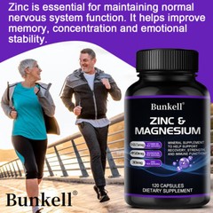 Zinc Magnesium with Vitamin B6 – Restful Sleep, Anti Stress & Anxiety Supplement