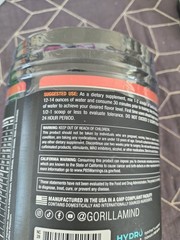 Gorilla Mode Pre-Workout White Gummy Bear 40 Servings Bb 12/31/26 Sealed