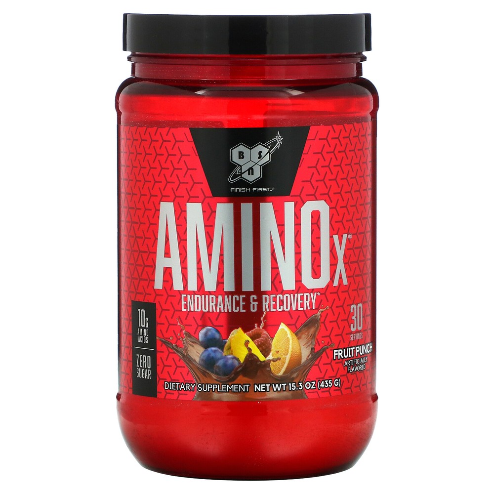 BSN Amino-X Endurance Recovery Agent Fruit Punch 15 3 oz 435 g GMP Quality