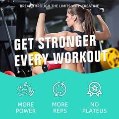 Creatine Monohydrate Gummies 6g Great For Workout And Recovery 120 Gummies NEW