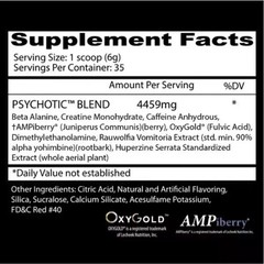 Insane Labz PSY-CHO-TIC Pre-Workout Powerhouse Energy Focus Pumps 35 Serving New
