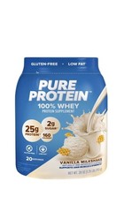 Pure Protein Powder, Whey, High Protein, Low Sugar, 28.oz (1.75 LB) Exp:07/2027