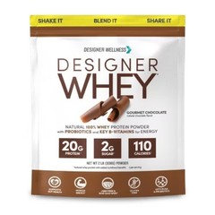Designer Whey Protein Powder – Gourmet Chocolate – 32oz: Certified Gluten-Free