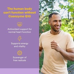 Coenzyme Q10 Softgels for Energy Support & Enhanced Absorption (120ct)