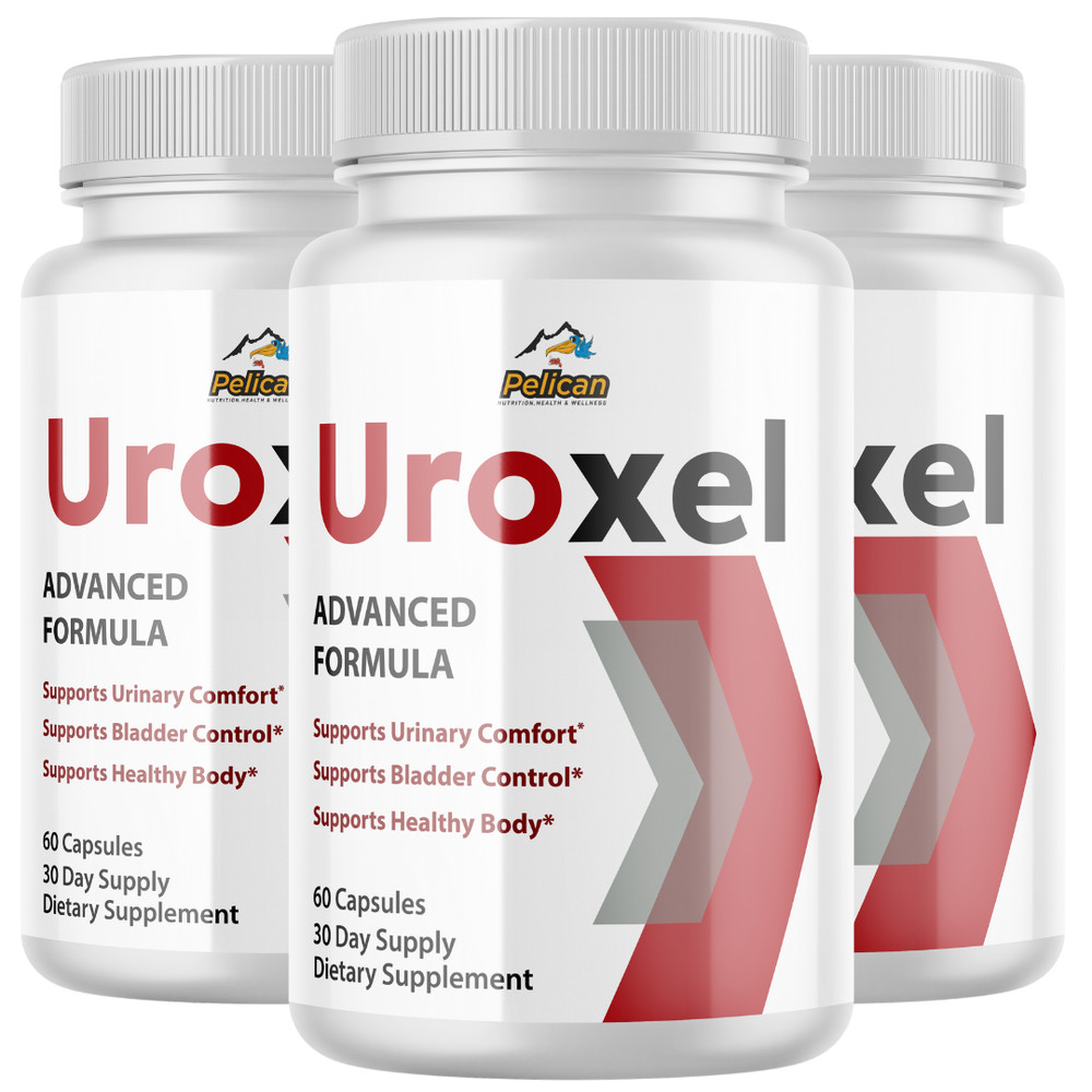 Uroxel- Prostate & Urinary Support- 3 Bottles- 180 Capsules