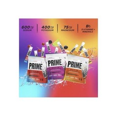 4 PACK LOT Prime Rapid Rehydration Electrolyte Drink Mix Berry Citrus Rush LARGE