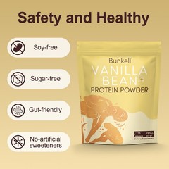 Bunkell Vanilla Protein Powder with Whey and Plant Proteins 495G Sugar-free