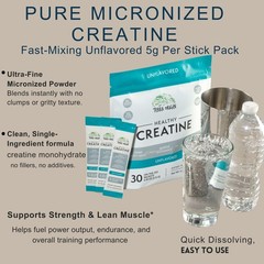TERRA ORIGIN Healthy Creatine Micronized Monohydrate Powder | 30 Stick Packs