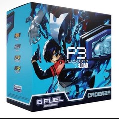 G Fuel Persona 3 Reload Cadenza Collector’s Box + Plastic Shaker Cup New