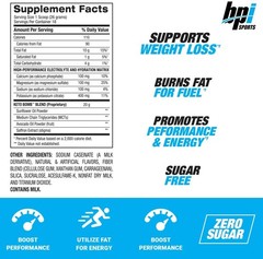 BPI Sports Keto Bomb Ketogenic Creamer for Coffee 18 Servings Caramel Macchiato