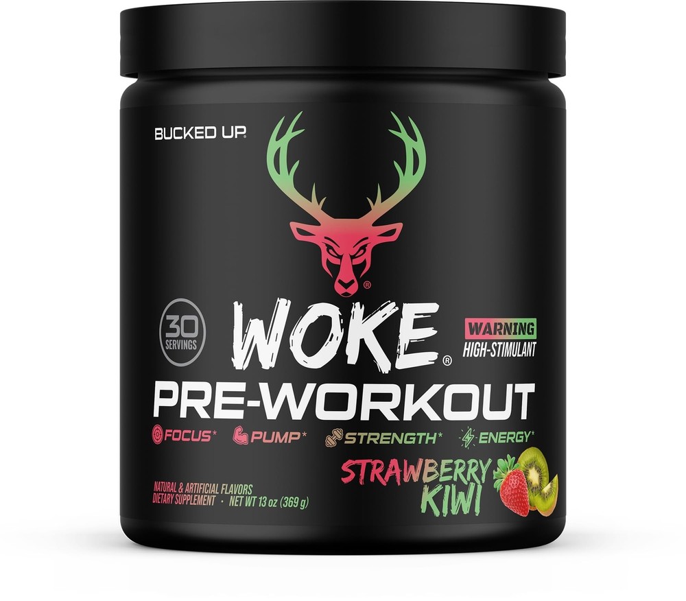 Bucked Up – Woke – HIGH STIM Pre Workout – Best Tasting – Focus Nootropic, Pu…