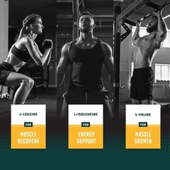 Branch Chain Amino Acids Supplement – Vegan BCAA Capsules Post Workout Muscle
