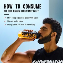 SuperYou Pro Micronized Creatine Powder Zesty Lemon 112g 33 Servings
