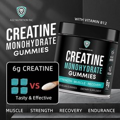 Creatine Monohydrate Gummies 6g Great For Workout And Recovery 120 Gummies NEW
