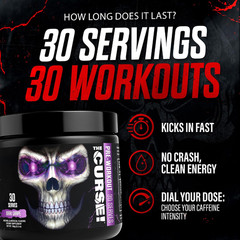 the Curse! Cherry Limeade Pre Workout Powder with Creatine – Extreme Energy Prew