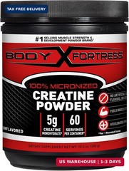 Body Fortress 100% Creatine Monohydrate Powder – Unflavored Micronized Creatine