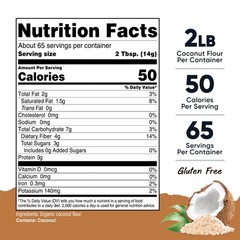 Nutricost Pantry Organic Coconut Flour (2 LB) – Gluten-Free, GMO-Free