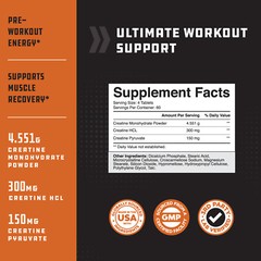 High Strength Tri Phase Creatine Pills – Muscle Mass Gainer and Recovery 240ct