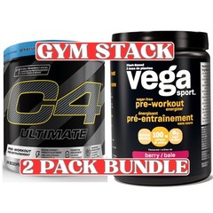 Vega Sport Pre-Workout Berry + C4 Ultimate Icy Blue Razz 64 Servings