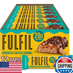 Fulfil Protein Bars Chocolate Salted Caramel Flavored Gluten 20G Protein Pantry