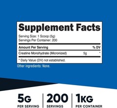 Creatine Monohydrate Powder 1 KG – High Quality, Vegetarian-Friendly Supplement