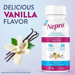 Nepro Nutrition Shake for People on Dialysis, 19g 8 Fl Oz (Pack of 24)