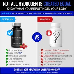 DRINK HRW Rejuvenation Molecular Hydrogen Water Tablets 12 ppm H2 – Hydrogen …