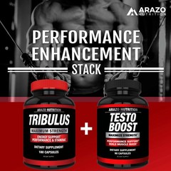 Arazo Nutrition Tribulus Terrestris 1500mg Extract 180 Count (Pack of 1)