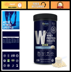 Sugar Free Vanilla Whey Protein Powder, 11.8 oz – Low Carb, High Protein Supplem