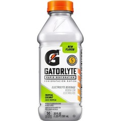 Gatorade Gatorlyte Tropical Coconut 20oz 6 Pack Rapid Rehydration Drink
