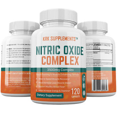 1 pk Nitric Oxide Complex 3500mg L-Arginine AAKG Muscle Pump Growth Pills