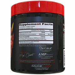 Insane Labz Demon Dust Mind Altering Intense Pre-Workout 50 Servings Cinnamonic