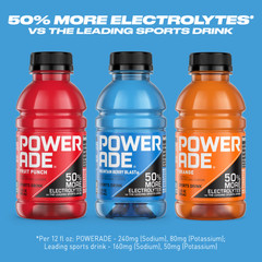 POWERADE Variety Pack Sports Drink 12 fl oz 24 pk Fruit Punch