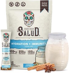 2‑in‑1 Salud Hydration Immunity Electrolytes Horchata Elderberry 1g Sugar 15ct