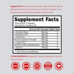 Supplements for Men and Women (120 Count) 1500mg Supports Muscle Growth and Heal