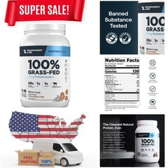 Transparent Labs Grass-Fed Whey Protein Isolate – Naturally Flavored Gluten F…