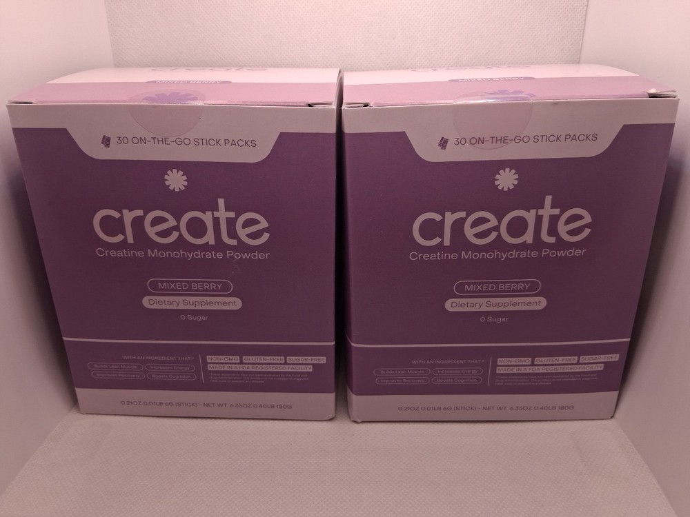 Creatine Mixed Berry – Create Creatine Monohydrate Powder Getting 2 Exp 8/27