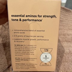 Mind Body Green Lean & Tone Aminos+ muscle tone + energy -leucine 30 serv -NIB