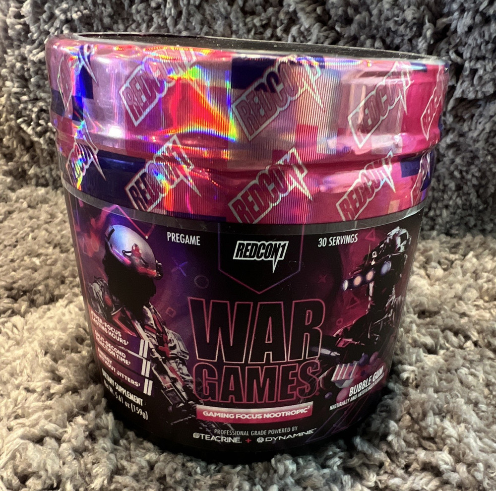 Redcon1 War Games Pre-Workout Powder, Bubblegum Flavor, 30 Servings