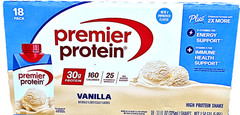 Premier 30g Plus High Protein Shake Vanila 18 Ct x 11 Fl Oz 10/26 EXP 01/2027